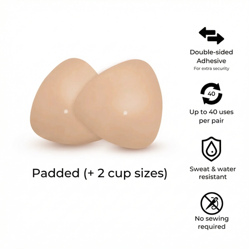 NFB Sticky Bra Inserts - Instant Lift & Boost, Washable & Reusable!